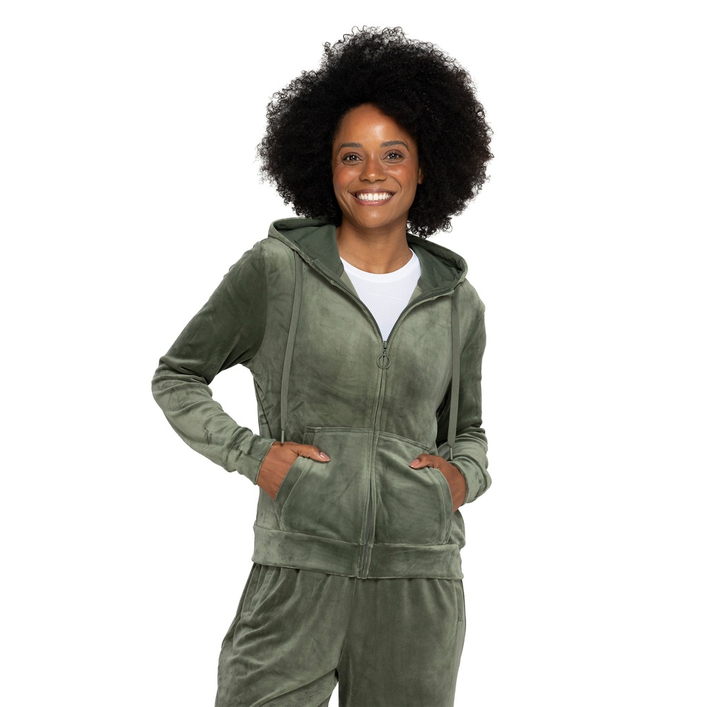 Jaqueta de Plush Feminina Oxer com Capuz e Bolso - Foto 2