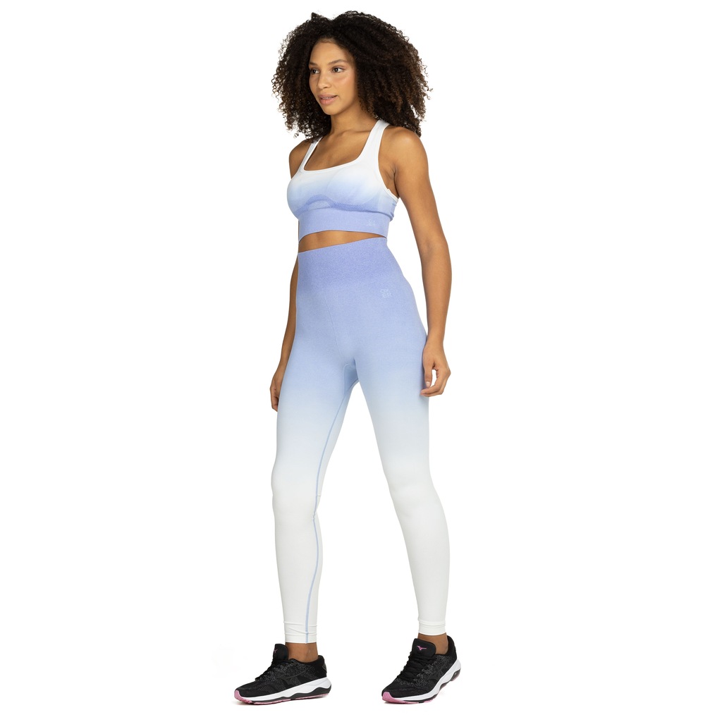 Top Fitness com Bojo Removível Oxer Baixa Sustentação Yoga sem Costura - Adulto - Foto 4