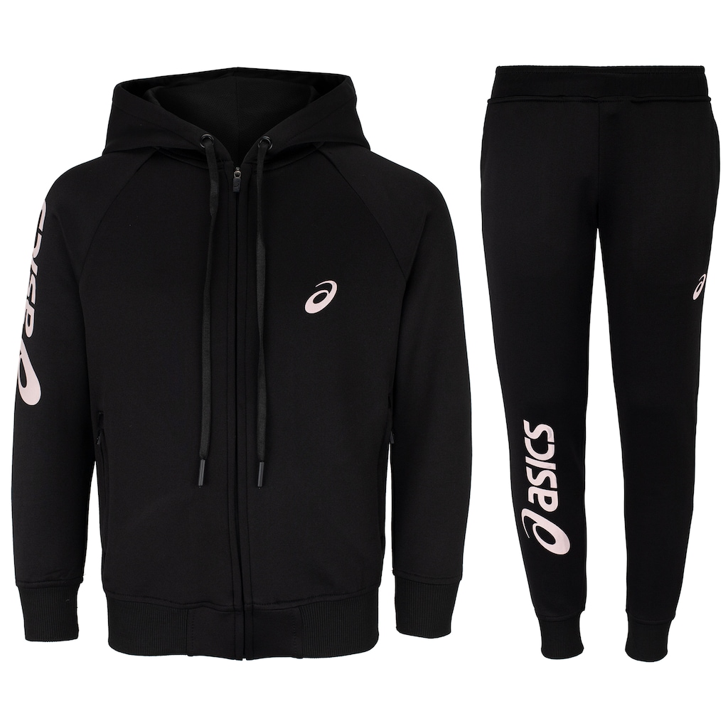 Conjunto de Agasalho Infantil com Capuz ASICS Zíper com Silk - Foto 1