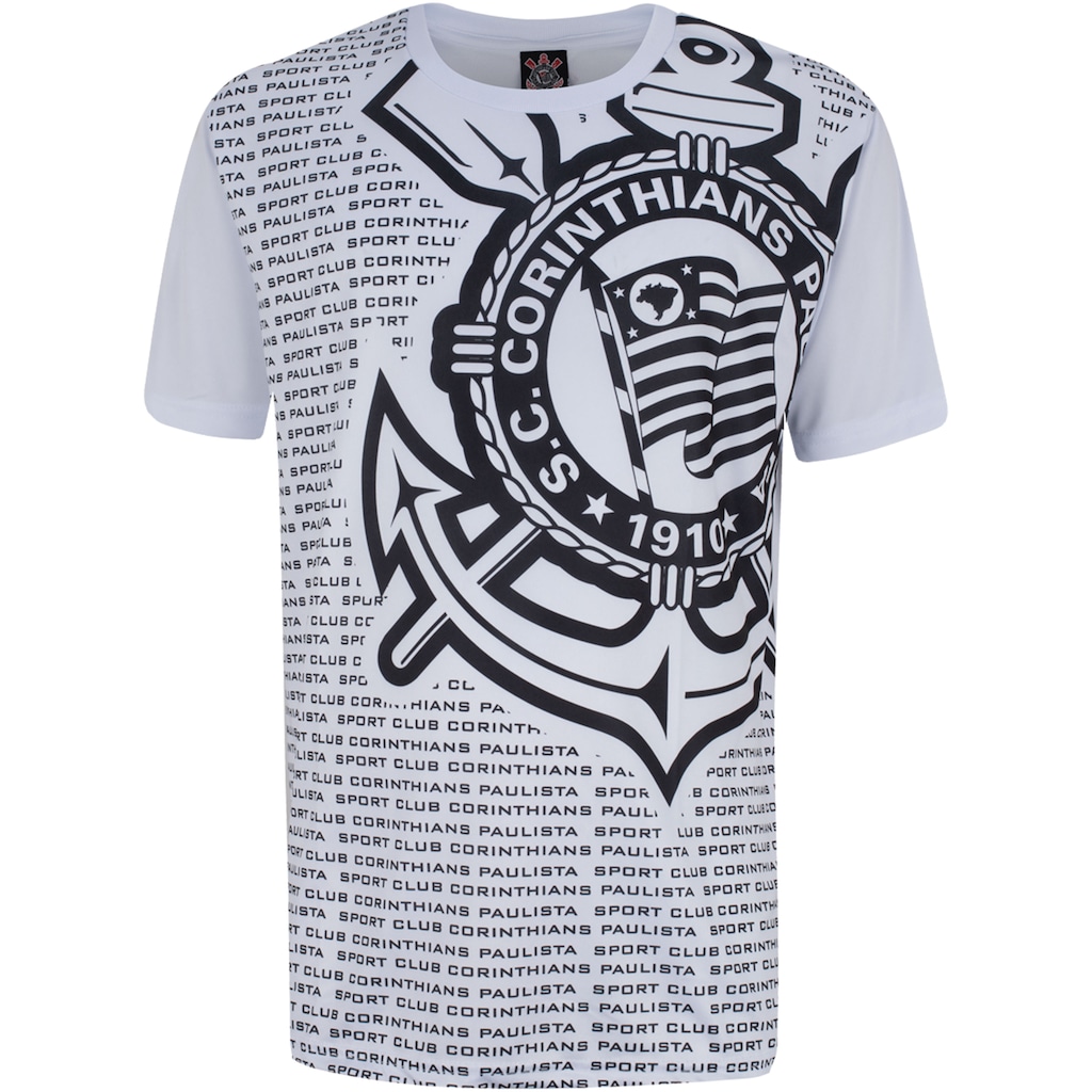 Camiseta do Corinthians Plus Size Xps Max Logo - Masculina - Foto 1