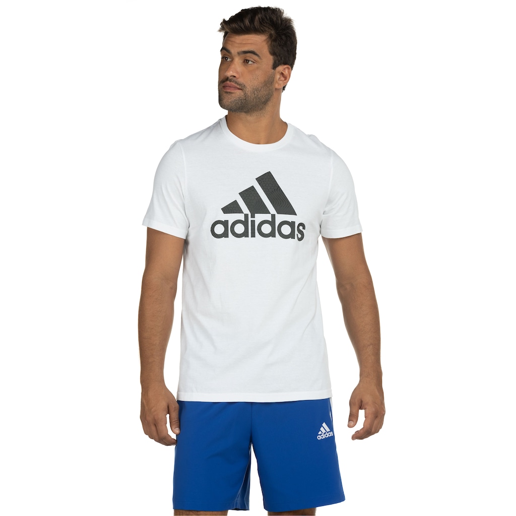 Camiseta adidas Manga Curta Logo - Masculina