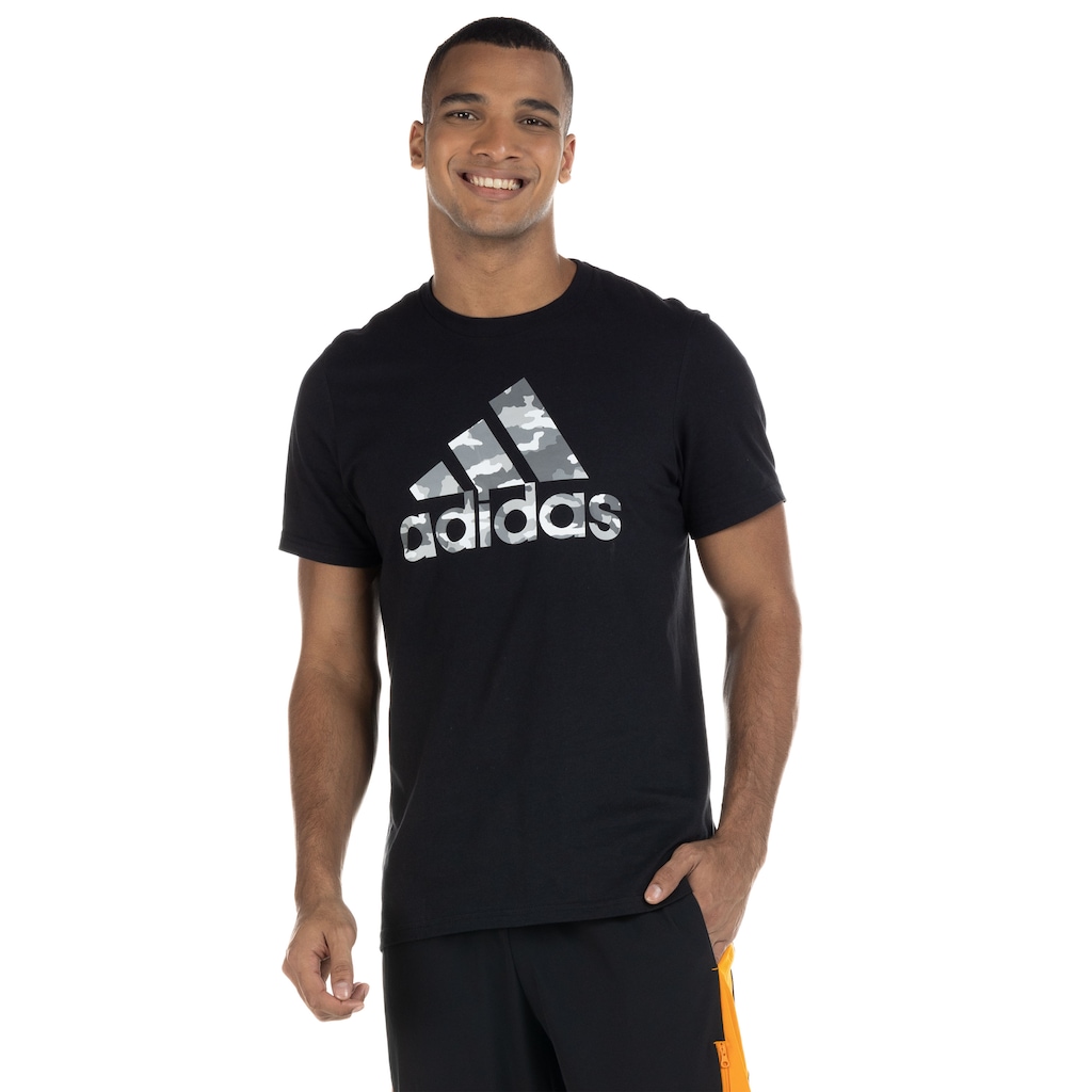 Camiseta adidas Logo Camuflado - Masculina - Foto 2