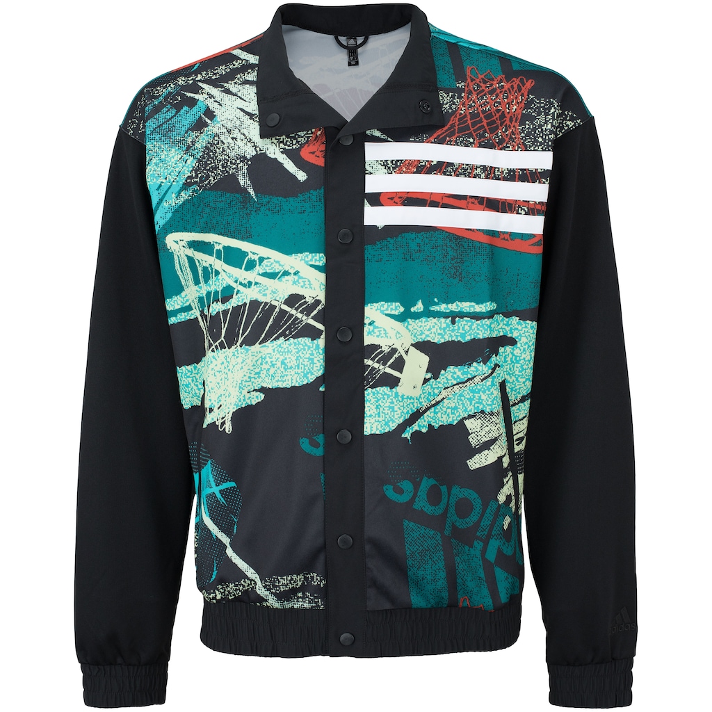 Jaqueta adidas Basketball Estampada - Masculina - Foto 1