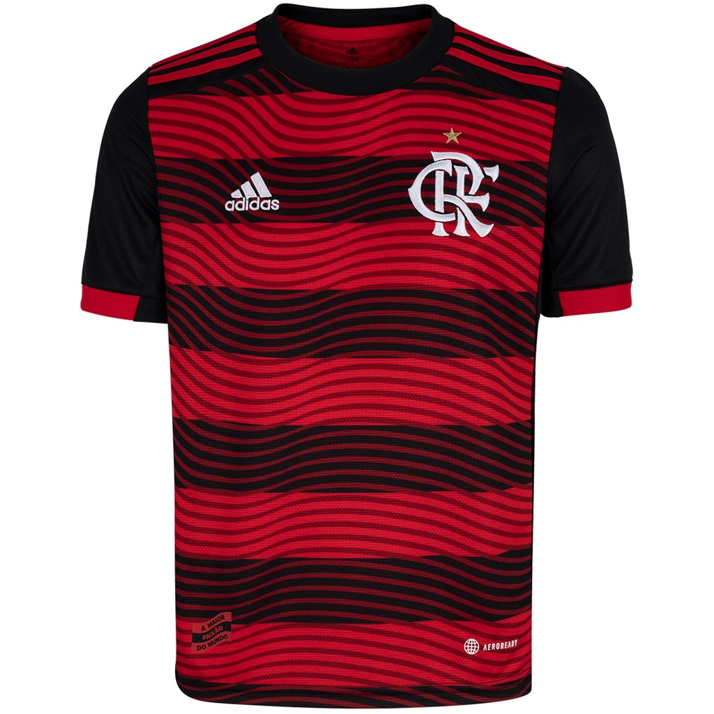 Camisa do Flamengo adidas I - Infantil - Foto 1