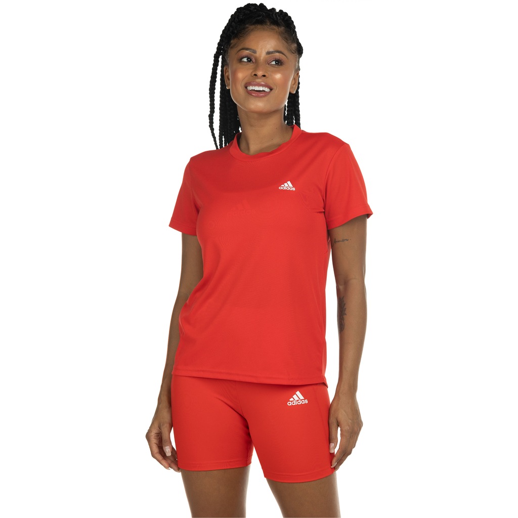 Camiseta adidas Manga Curta Small Logo - Feminina - Foto 2