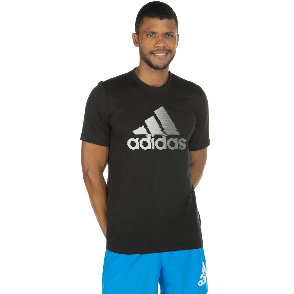 Camiseta adidas Manga Curta D2M Logo - Masculina - Foto 2