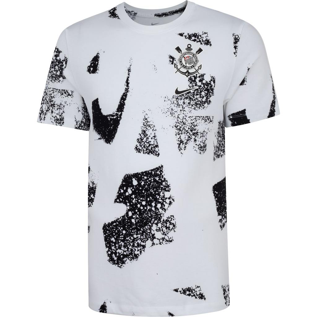 Camiseta do Corinthians Manga Curta Nike Travel Te - Masculina - Foto 1