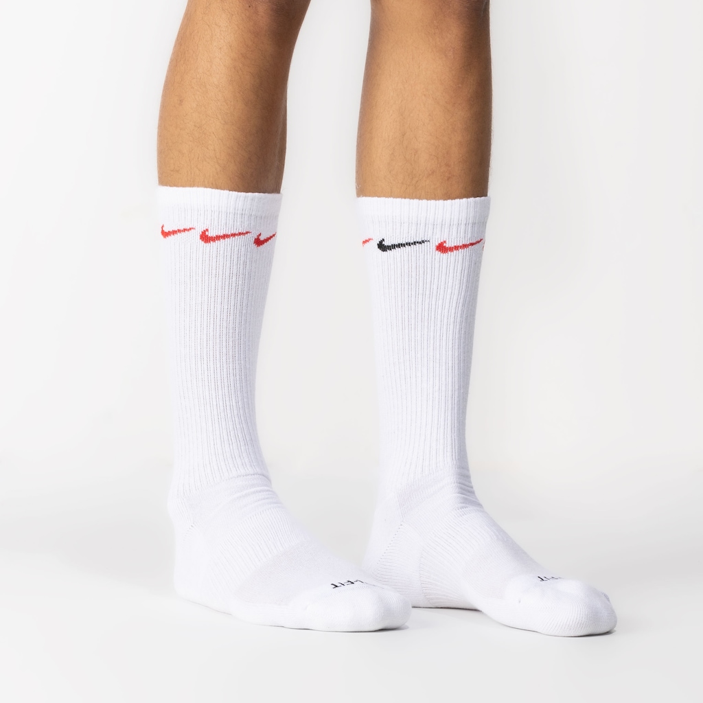Imagem 4 do produto Kit de Meias Nike Everyday Plus Cush Crew - 3 Pares - 39 a 43