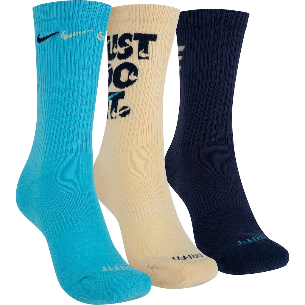 Kit de Meias Nike Everyday Plus Cush Crew - 3 Pares - 39 a 43 - Foto 1