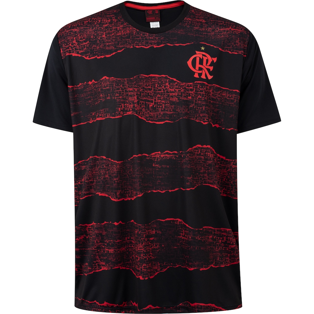 Camiseta do Flamengo Plus Size Masculina Braziline Hovel X - Foto 1