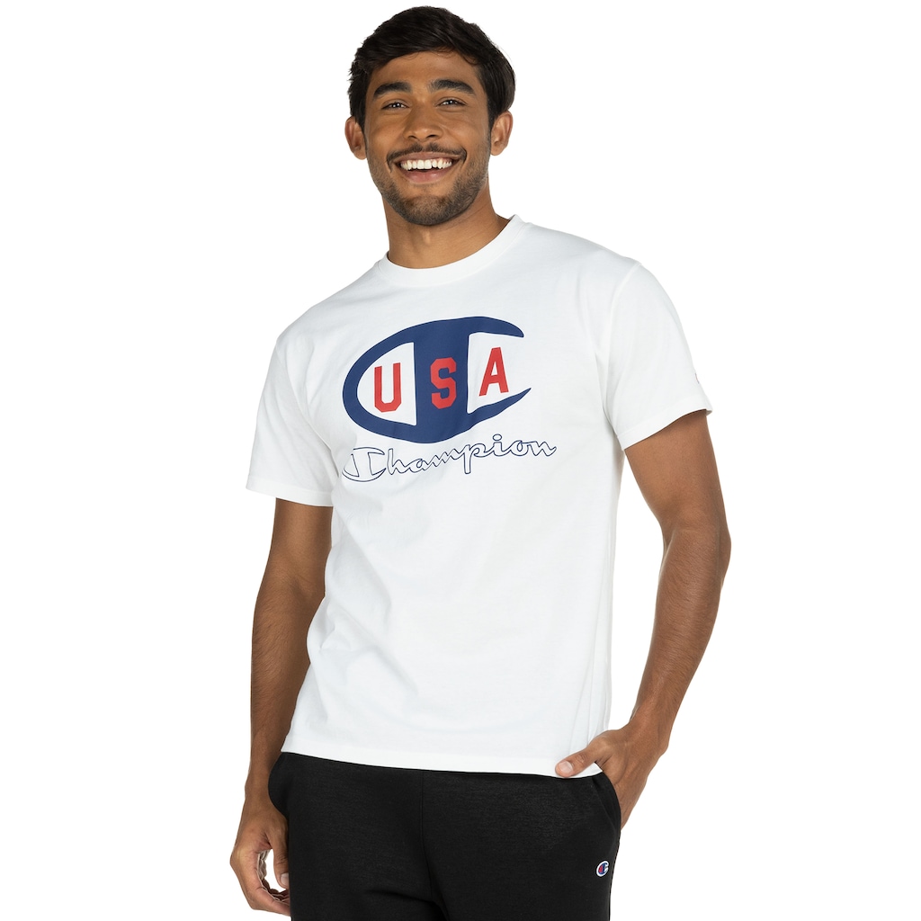 Camiseta Champion Manga Curta Classic Graphic - Masculina - Foto 2