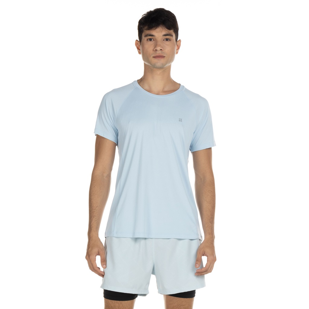Camiseta Cava Raglan Oxer Manga Curta Mesh Run For It - Masculina - Foto 2