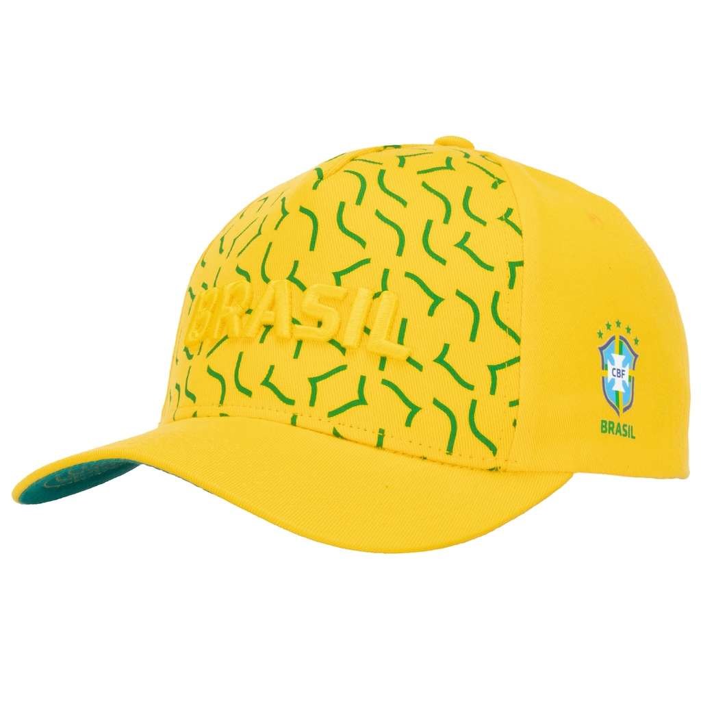 Boné do Brasil CBF Aba Curva Snapback Bordado - Adulto - Foto 1