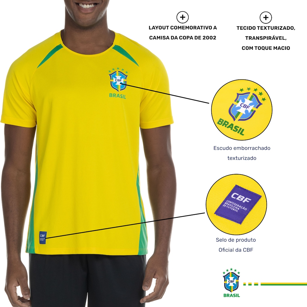 Imagem 2 do produto Camiseta do Brasil CBF Penta - Masculina
