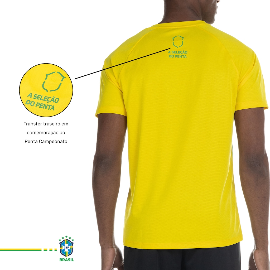 Imagem 3 do produto Camiseta do Brasil CBF Penta - Masculina