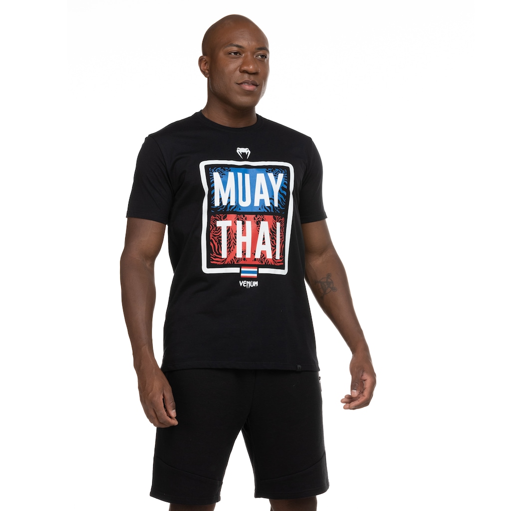 Camiseta Venum Manga Curta Muay Thai Lumpinee - Masculina - Foto 2