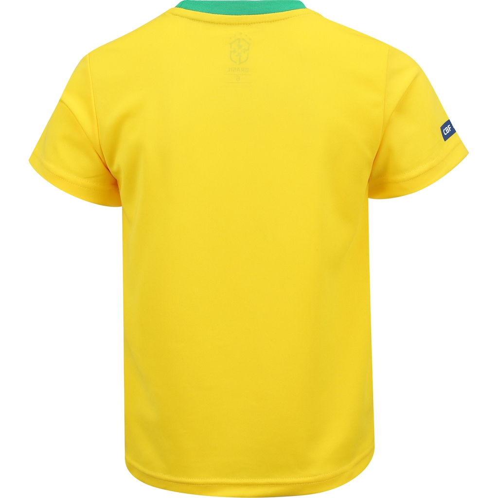 Imagem 3 do produto Kit de Uniforme de Futebol Infantil do Brasil CBF com Camiseta e Calção