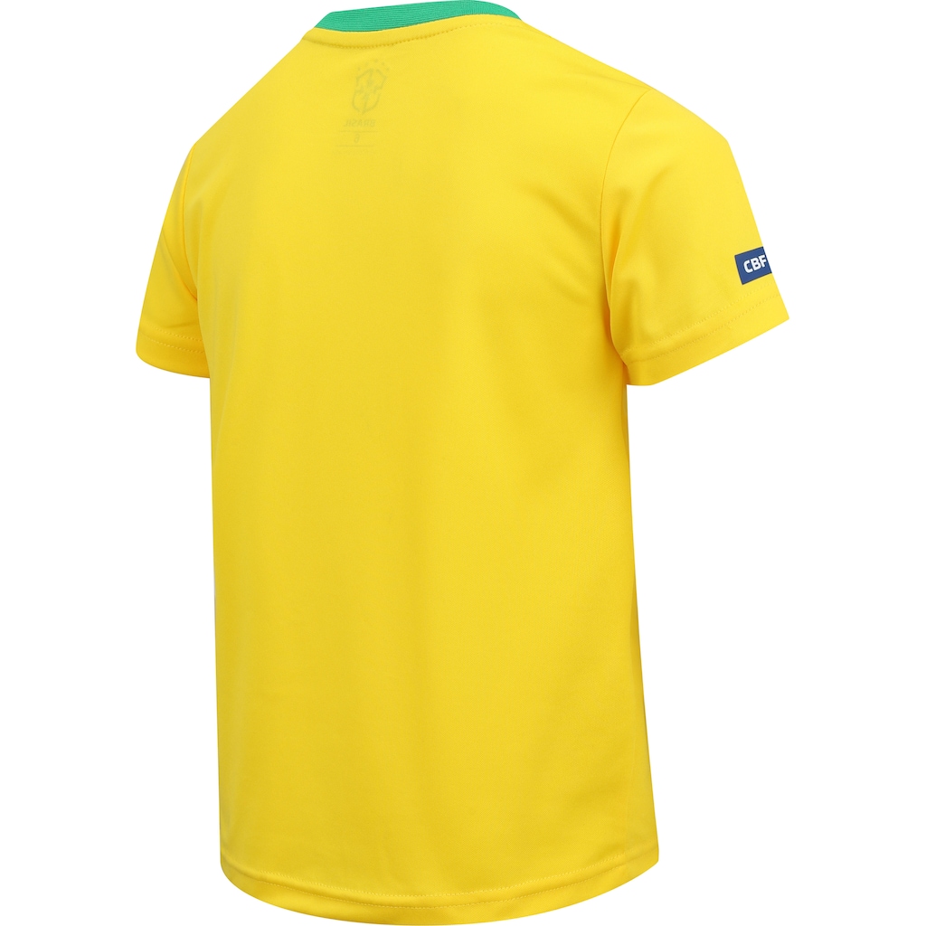 Imagem 5 do produto Kit de Uniforme de Futebol Infantil do Brasil CBF com Camiseta e Calção