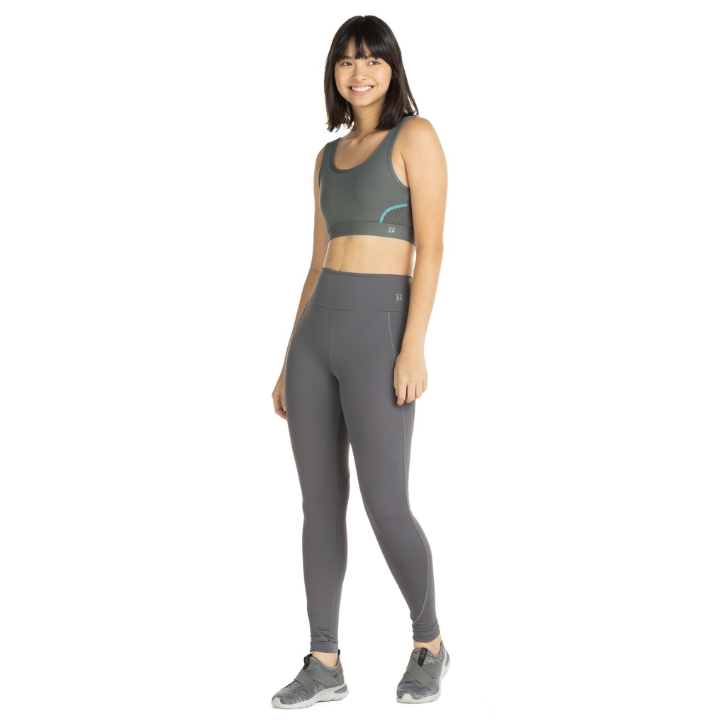 Imagem 3 do produto Top Fitness Sem Bojo Oxer Média Sustentação Corrida Recorte Respirável - Adulto