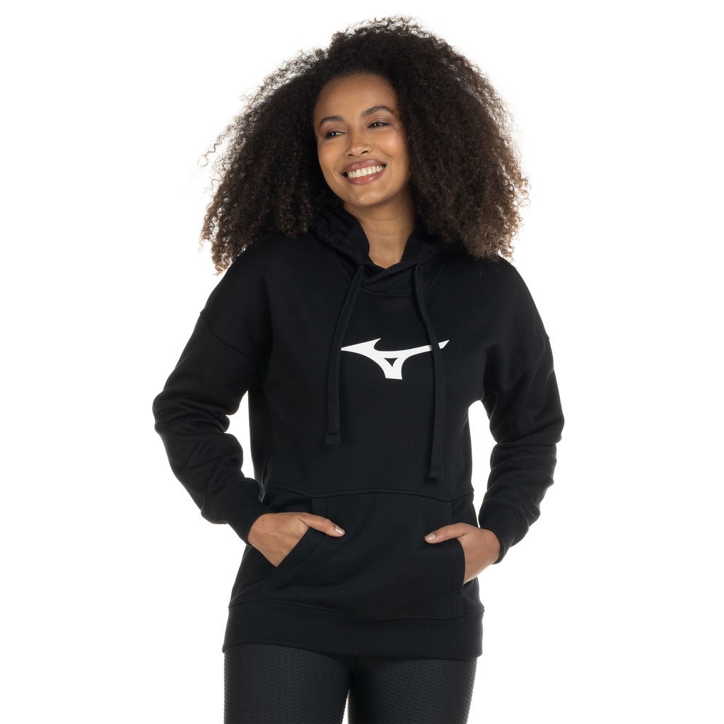 Imagem 1 do produto Blusão Mizuno Feminino com Capuz Canguru Big Logo