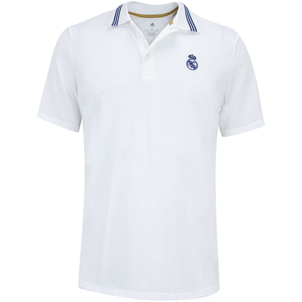 Camisa Polo Real Madrid 22 adidas Casual - Masculina - Foto 1