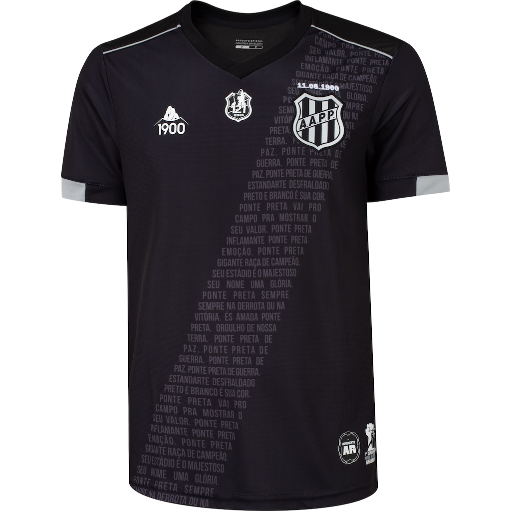 Camisa da Ponte Preta II 21/22 Oficial 1900 - Masculina - Foto 1