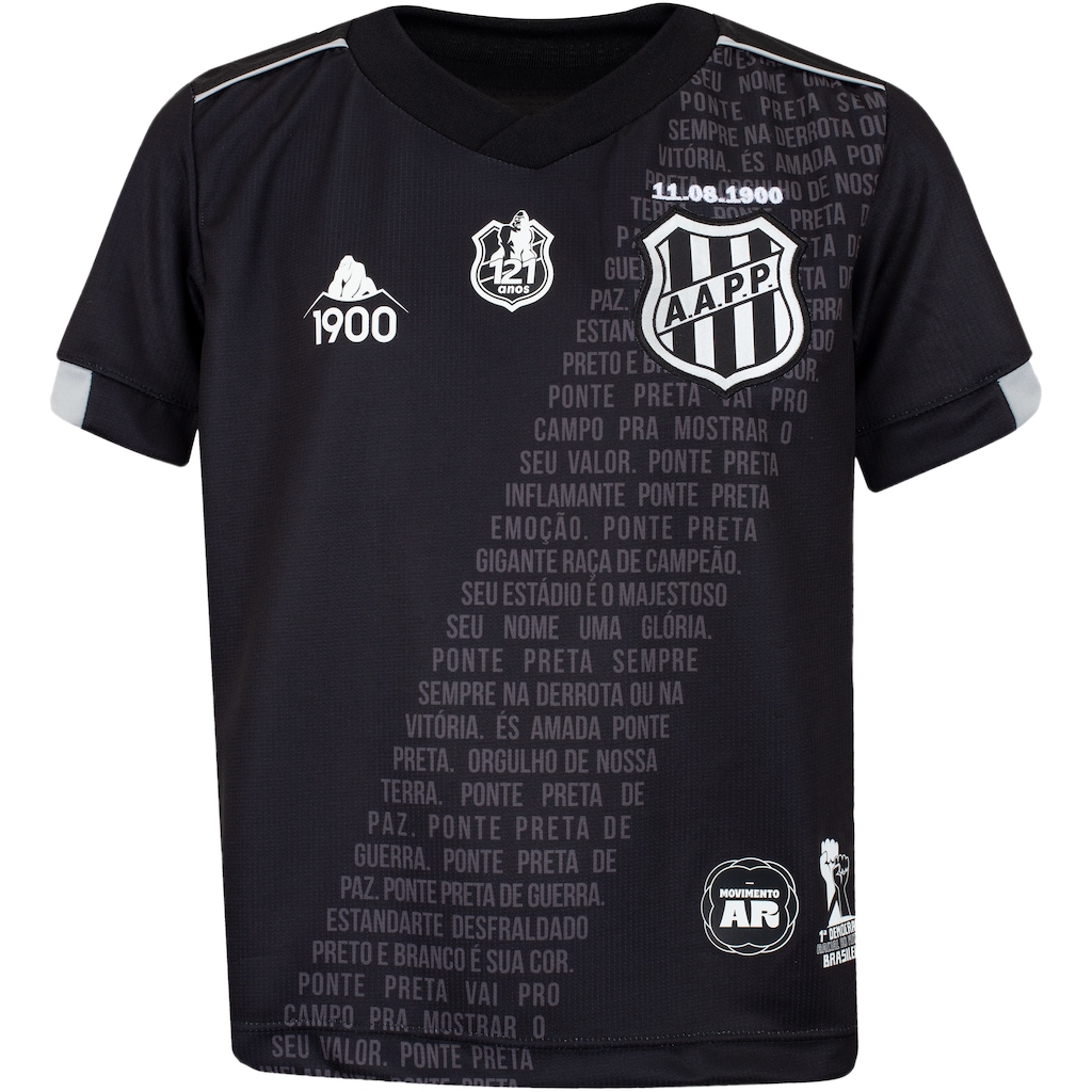 Camisa Ponte Preta Ii 22 Of 1900 Juv - Foto 1