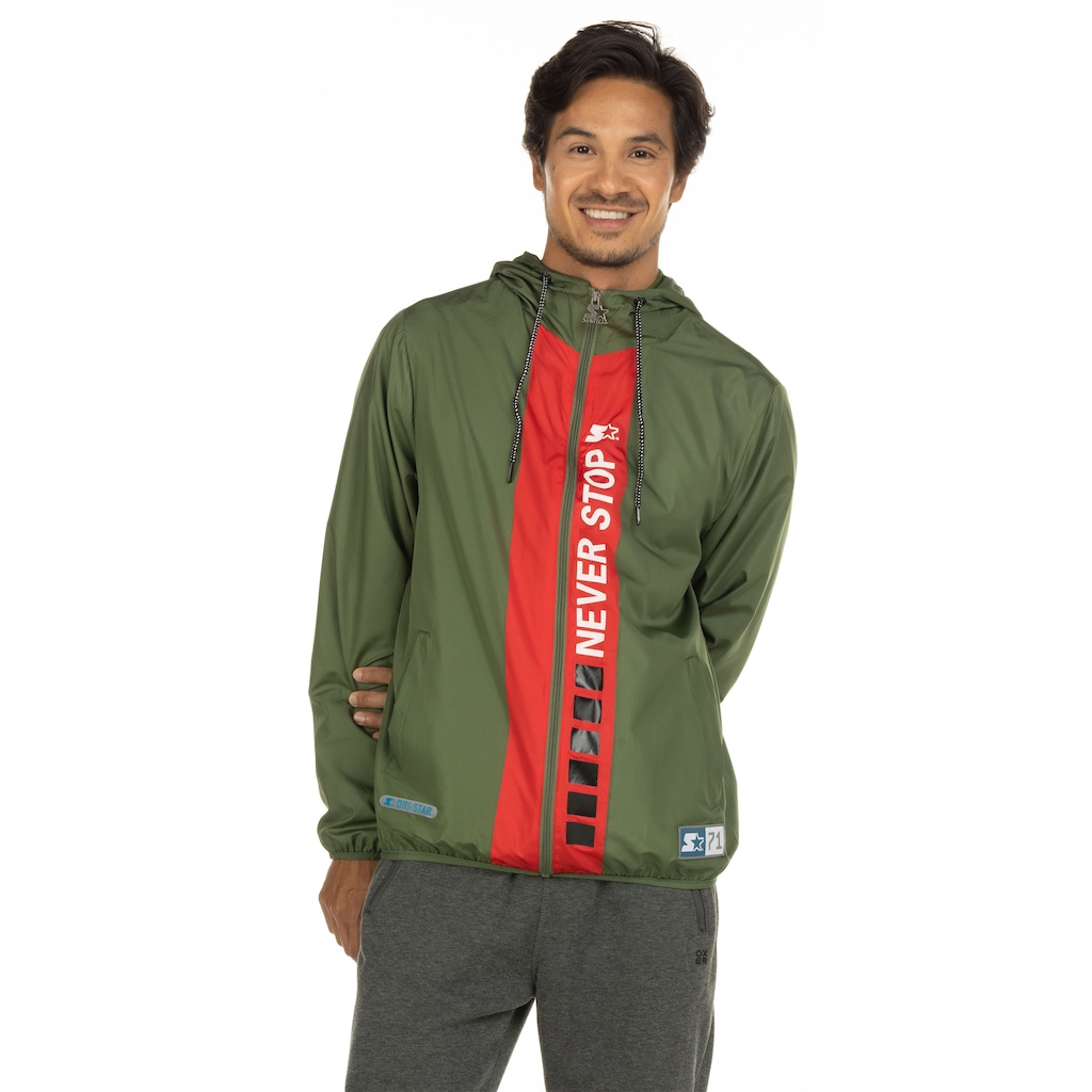 Jaqueta Corta-Vento Masculina Starter com Capuz T296A