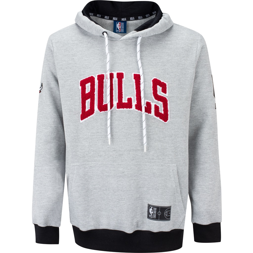 Blusa de Moletom Chicago Bulls NBA com Capuz Canguru - Masculina - Foto 1