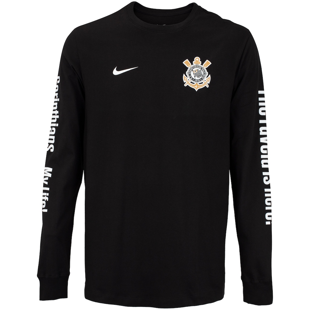 Camiseta Manga Longa do Corinthians 22 Voice Nike - Masculina - Foto 1