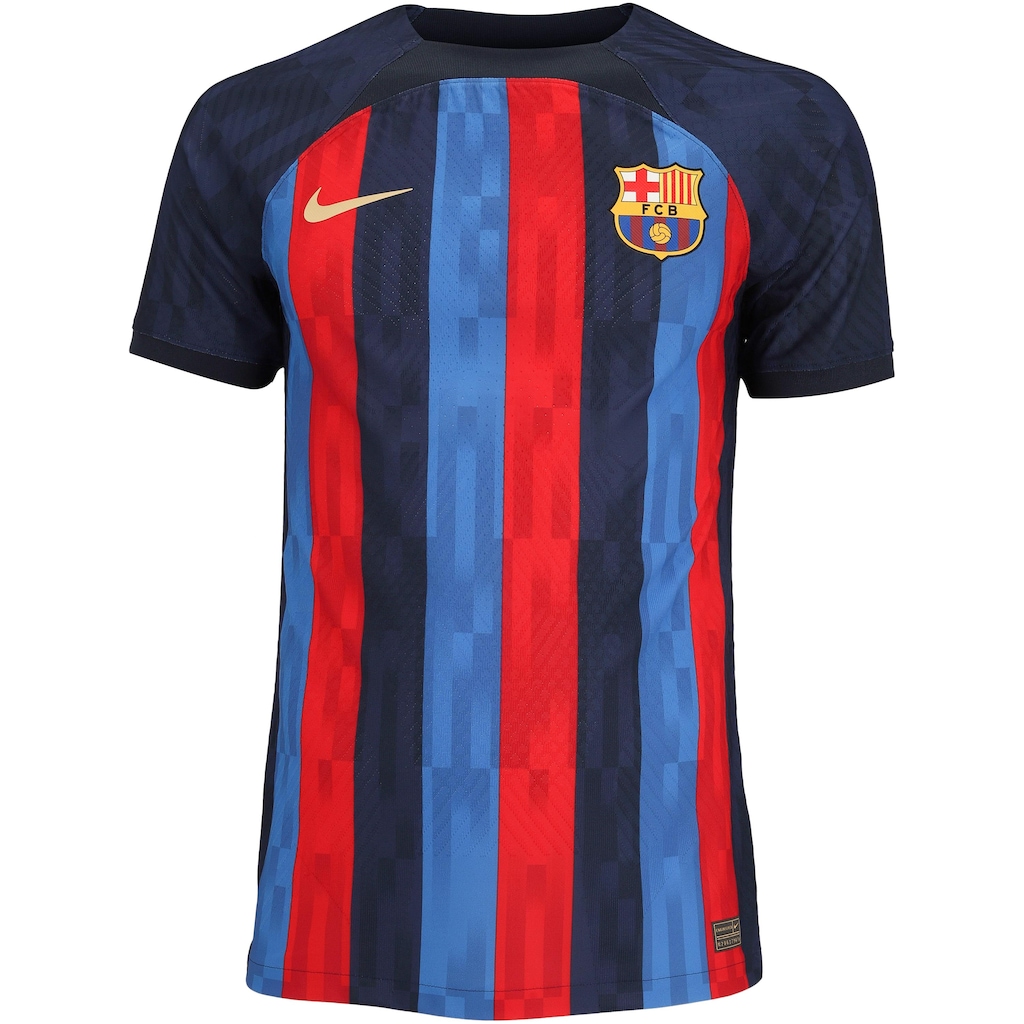 Camisa Barcelona I 22/23 Jogador Nike - Masculina - Foto 1