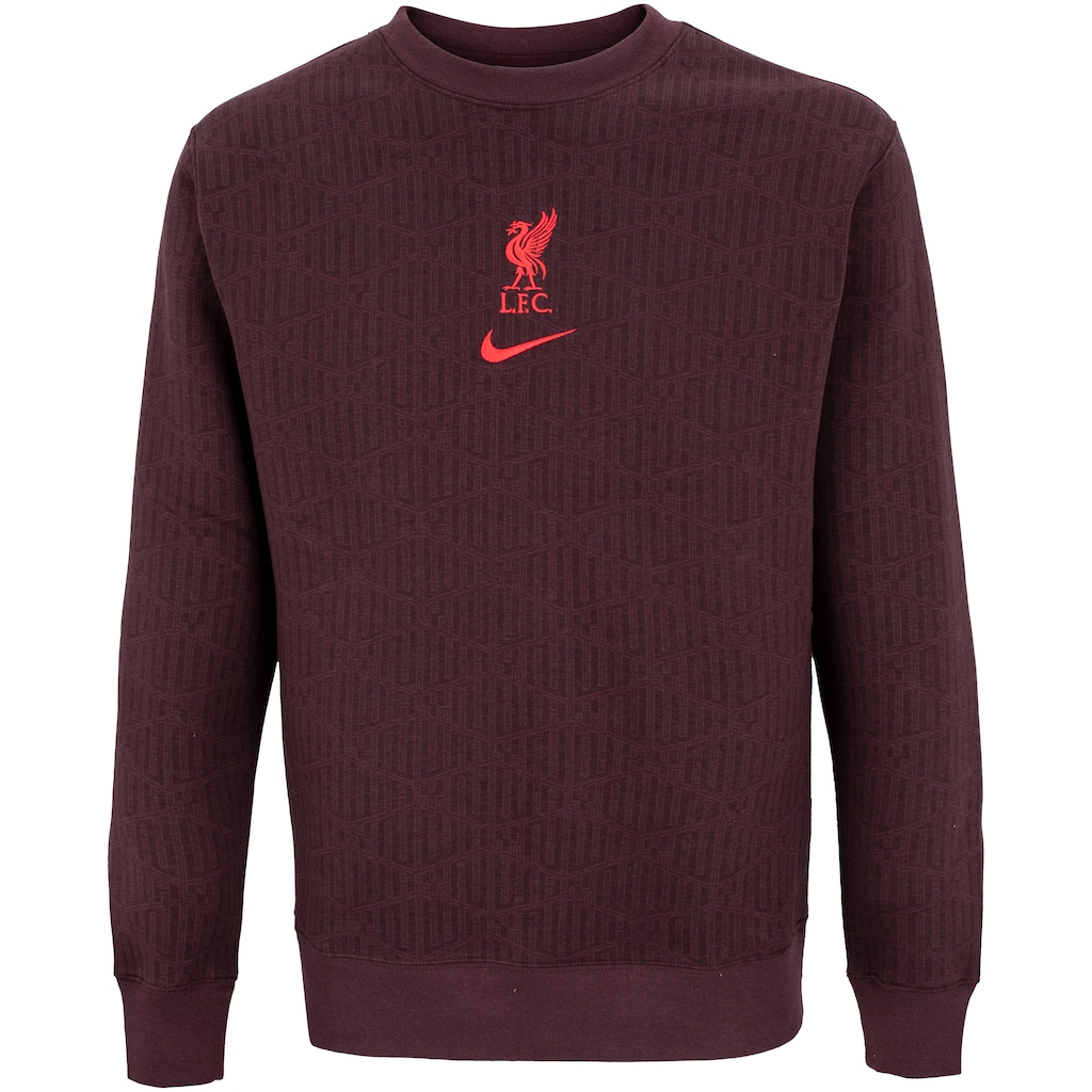 Blusão Liverpool 22 Nike Nsw Club Crw - Masculina - Foto 1