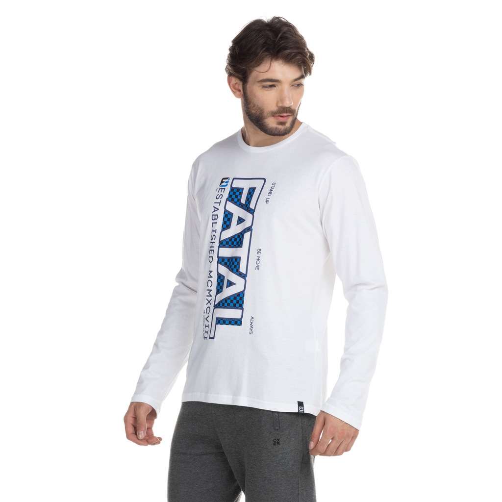 Camiseta Fatal Manga Longa Estampada 27059 - Masculina