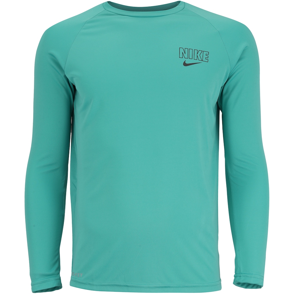 Camiseta Nike Manga Longa com Proteção Solar Block Logo - Masculina