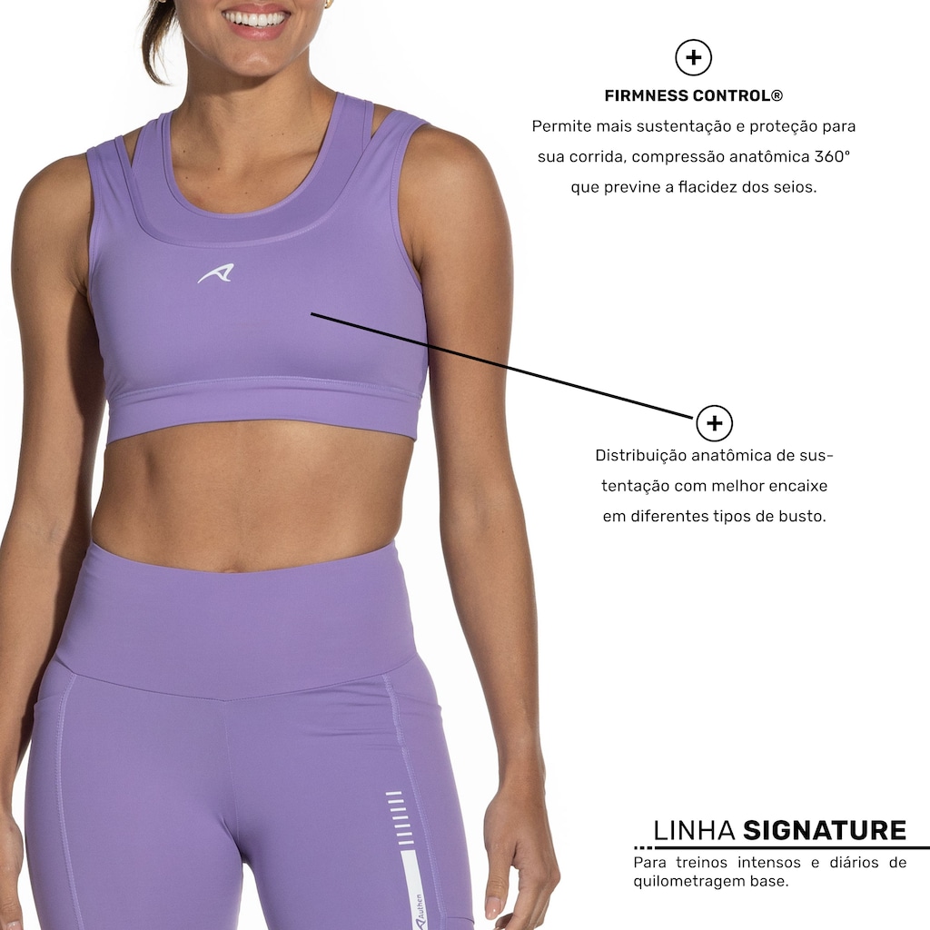 Imagem 2 do produto Top Fitness sem Bojo Authen Alta Sustentação Signature 2 Em 1 Power - Adulto