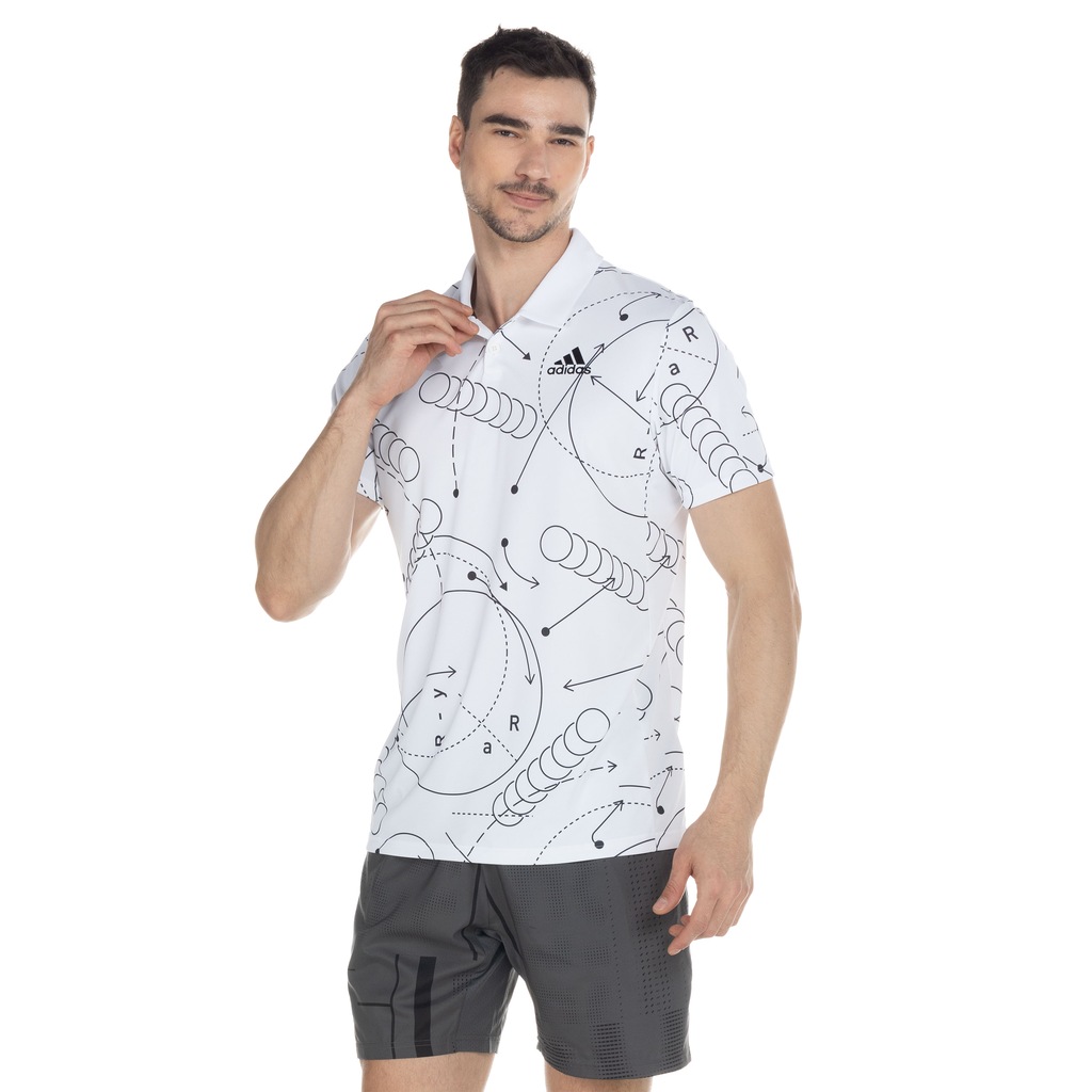 Camisa Polo adidas Tennis Club Grafica - Masculina - Foto 2