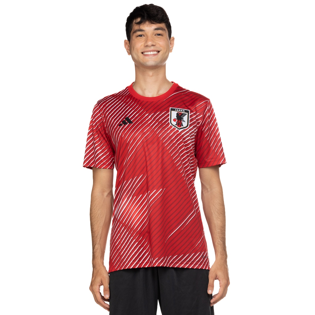 Camisa Japão Pré Jogo 22 adidas - Masculina - Foto 2