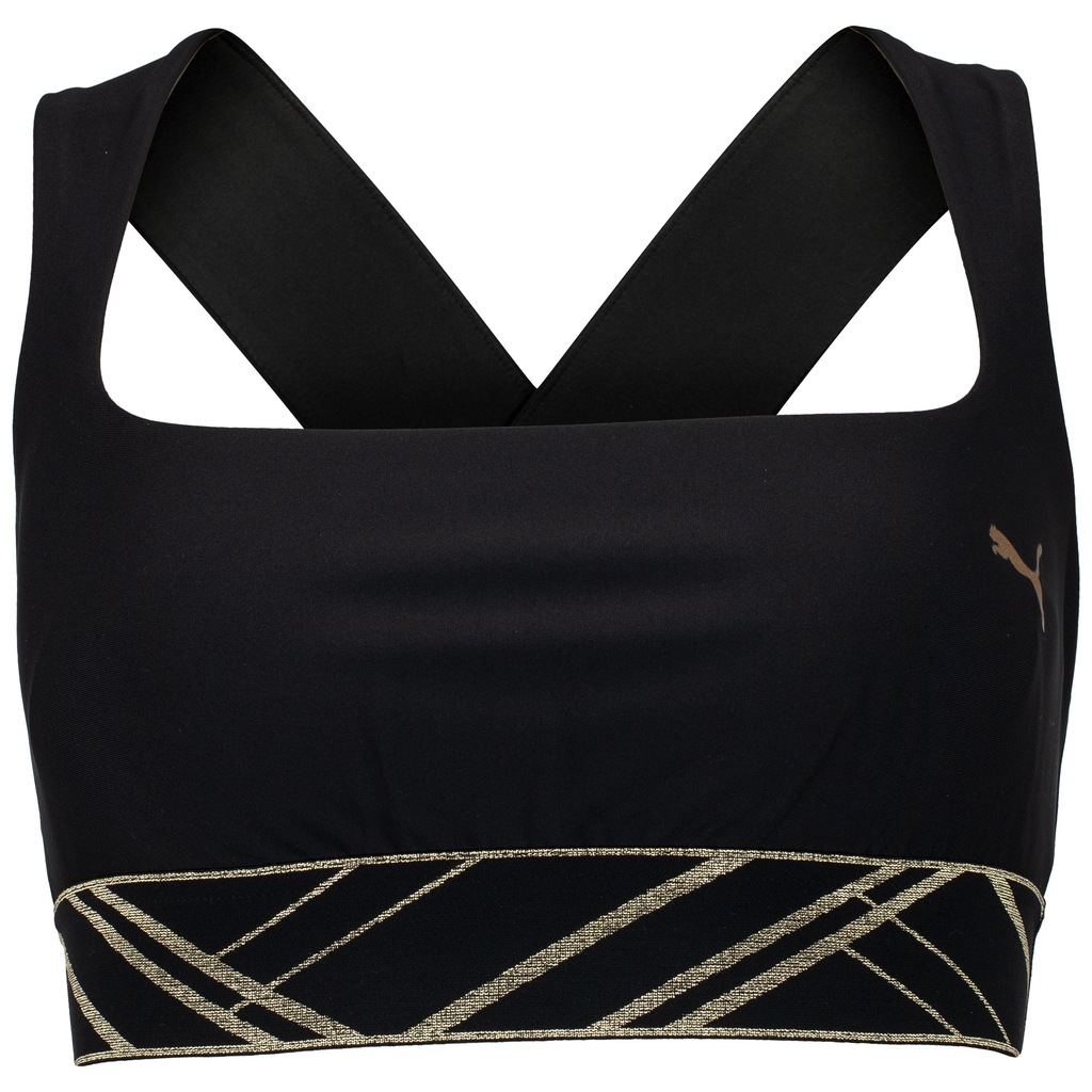 Top Fitness Puma com Bojo Média Sustentação Deco Glam - Adulto - Foto 1