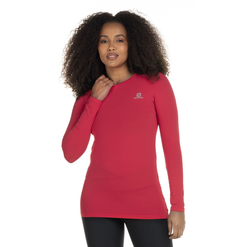 Camiseta Salomon Manga Longa Thermo LS com Proteção Solar UV - Feminina - Foto 2
