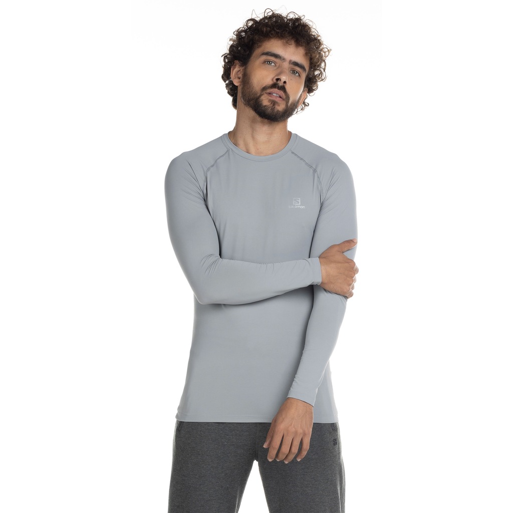 Camiseta Salomon Manga Longa com Proteção Solar Thermo LS - Masculina - Foto 2