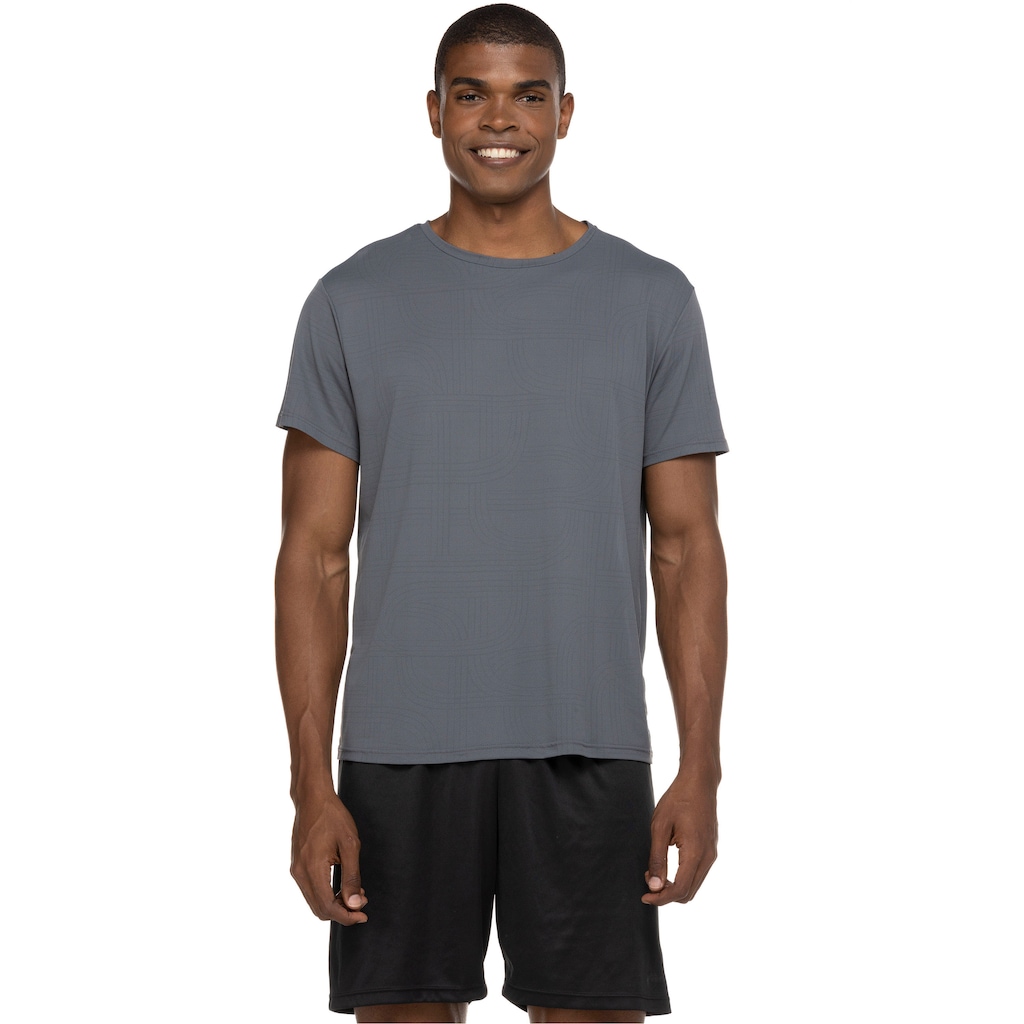 Camiseta Cava Tradicional Masculina Oxer Manga Curta Crepe Estampa - Foto 2