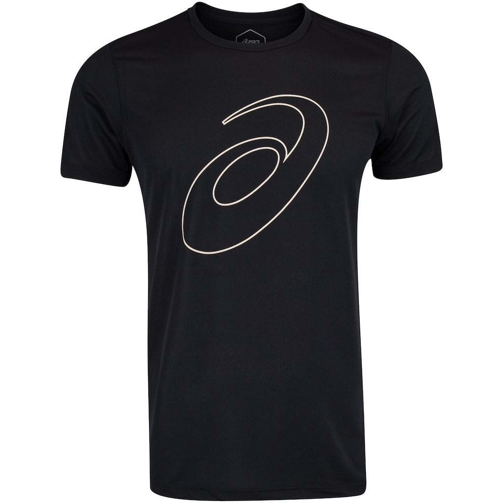 Camiseta ASICS Manga Curta Logo Espiral Crepe - Masculina