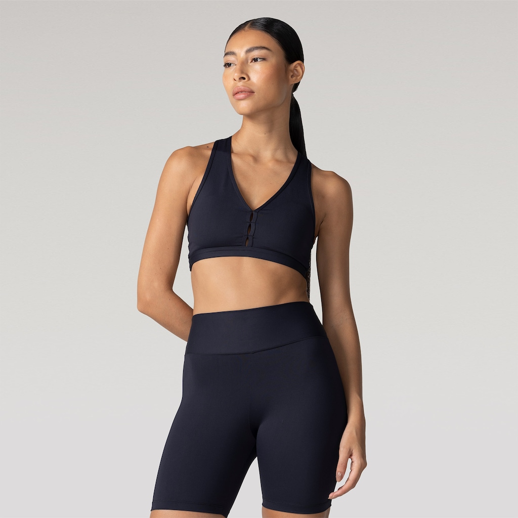 Bermuda Cós Baixo e Média Compressão Feminina Oxer Aerobic