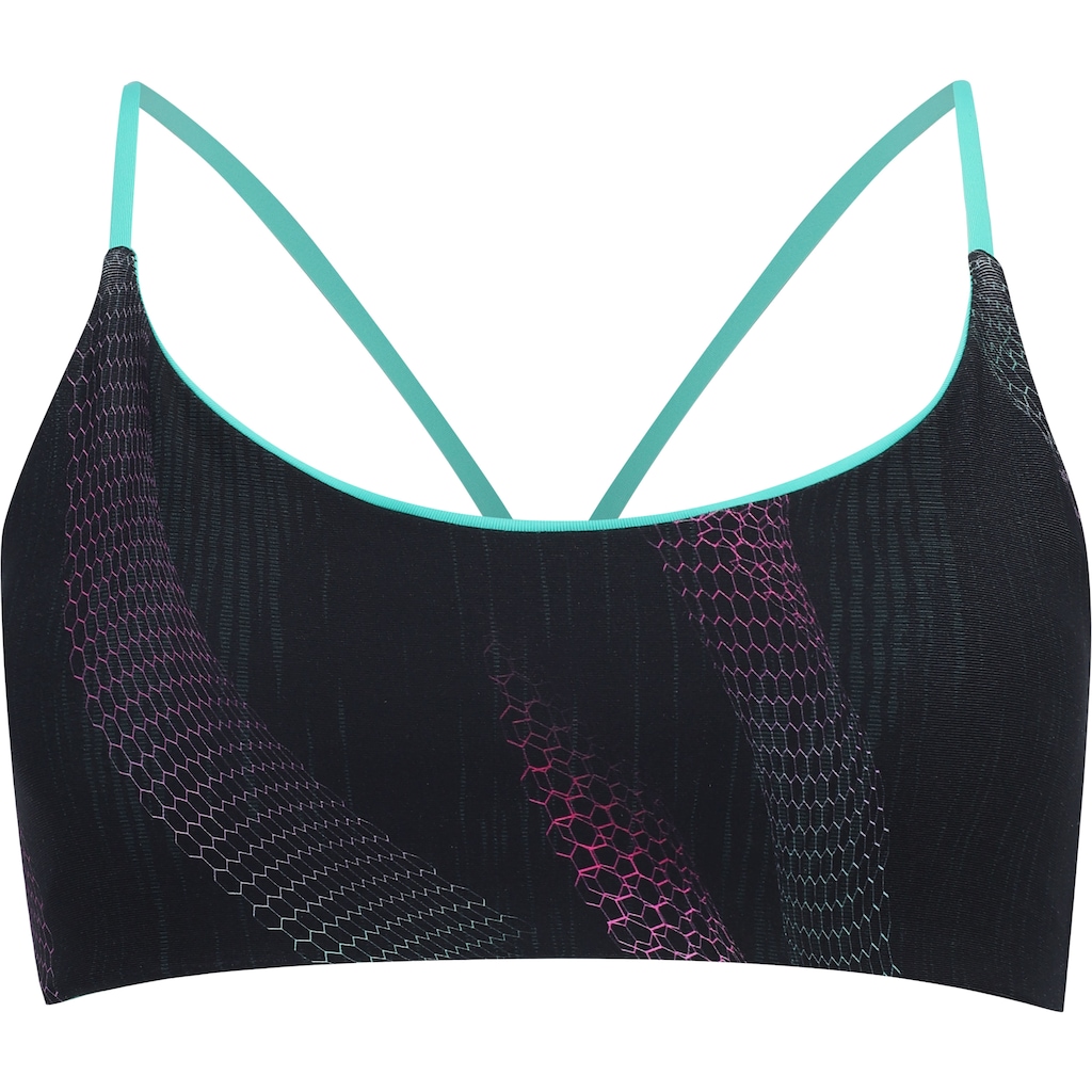 Imagem 3 do produto Top Fitness Oxer sem Bojo Baixa Sustentação Reversível Estampado - Adulto