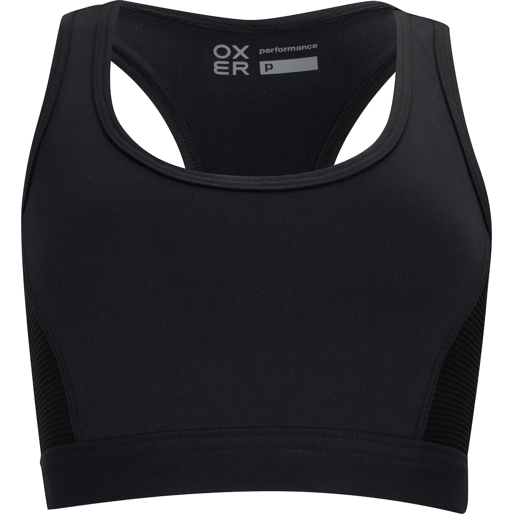 Top Fitness Oxer Sem Bojo Baixa Sustentação Color Block - Adulto - Foto 1