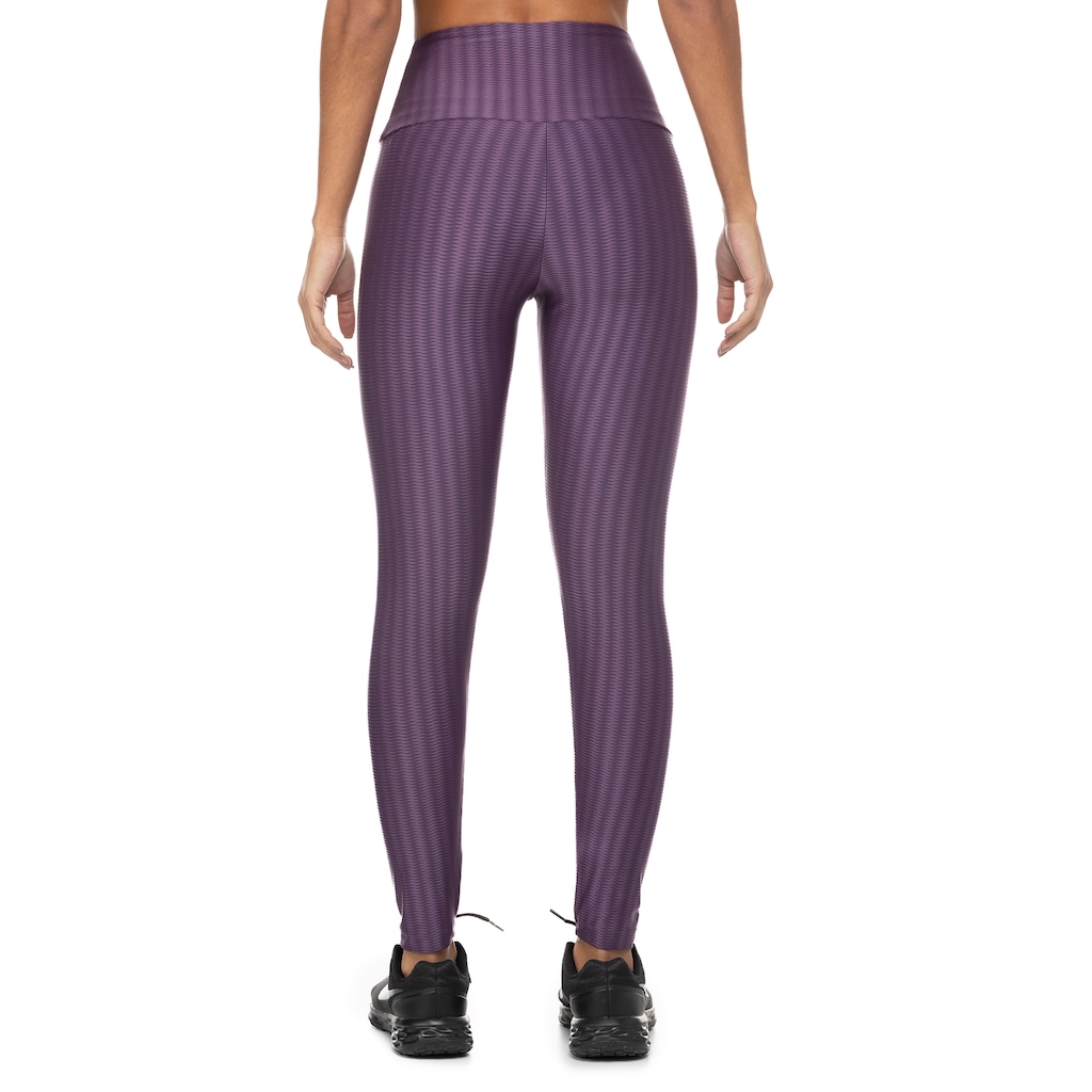 Calça Legging Feminina Oxer Média Compressão Cós Alto Zig - Foto 2