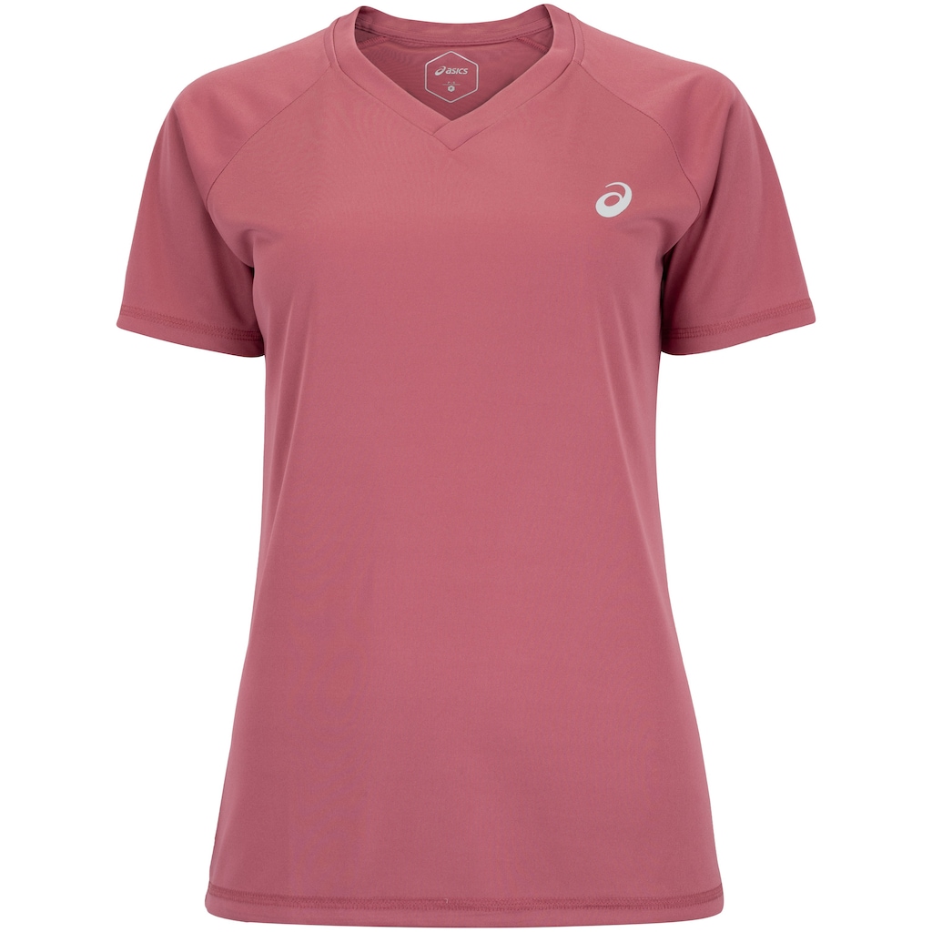 Camiseta ASICS Manga Curta Basic Logo Feminina