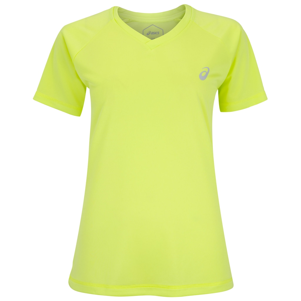Camiseta ASICS Manga Curta Basic Logo Feminina