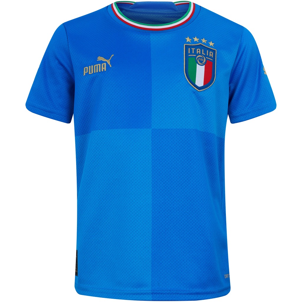 Camisa Itália I 22/23 Torcedor Puma - Juvenil - Foto 1