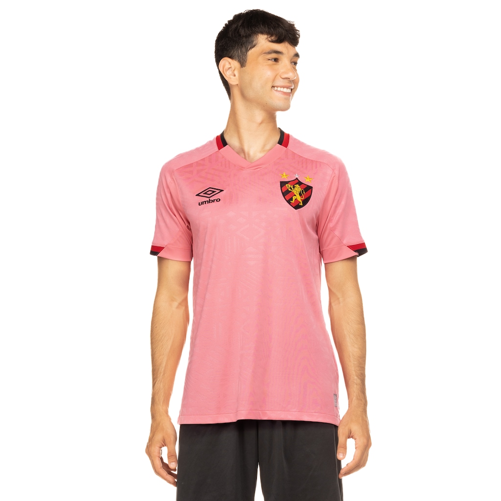 Camisa do Sport 22 Outubro Rosa Umbro - Masculina - Foto 2
